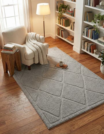 5' x 8' Lattice Shag Rug