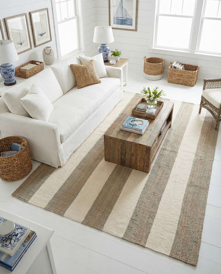 240cm x 305cm Handgewebt Jill Zarin Hamptons Teppich