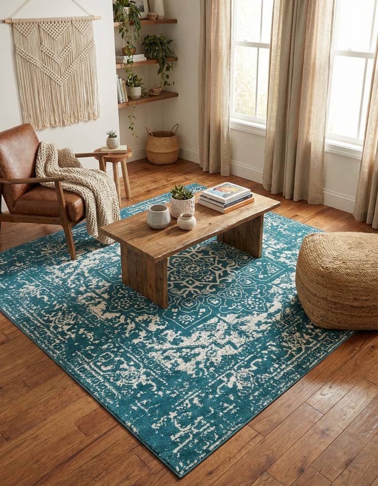 Detail image of 7' 10 x 7' 10 Arlington Square Rug