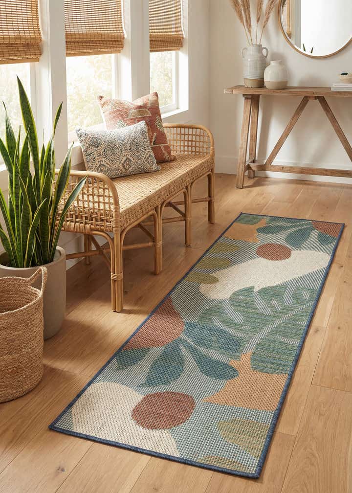 2' x 6' 1 Easy-Clean Baja Indoor / Outdoor Runner Rug