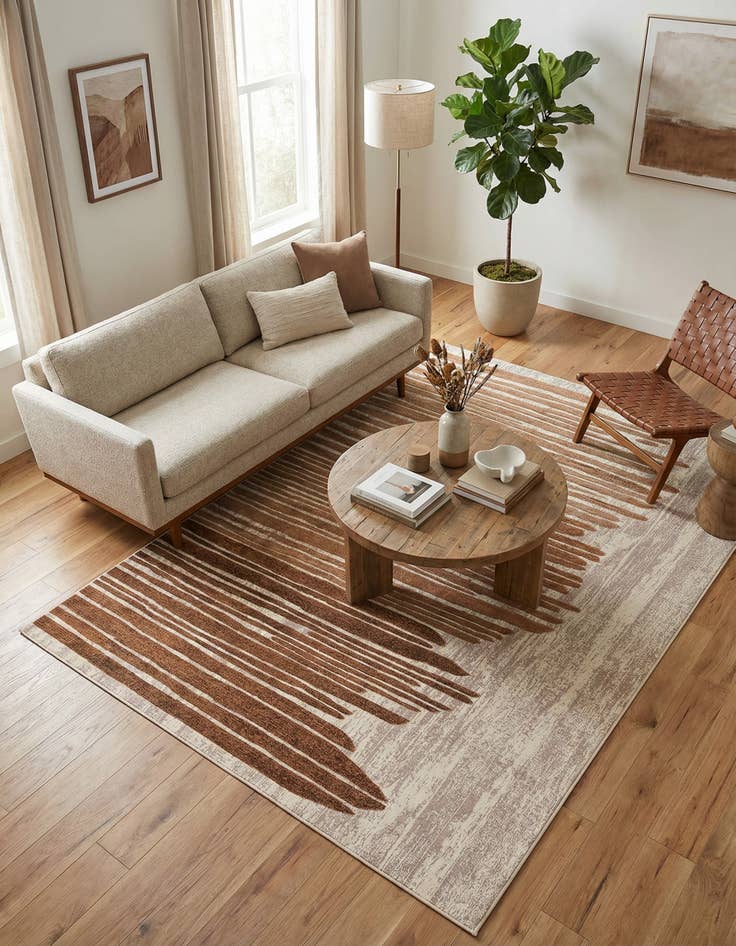 Detail image of 6' x 9' Washable Modern Indoor / Outdoor Rug