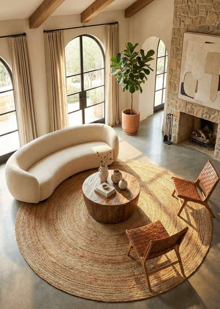 12' 4 x 12' 4 Handmade Braided Jute Luxe Round Rug