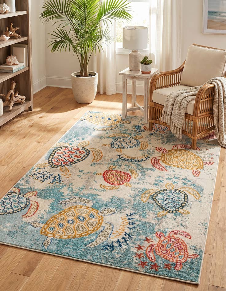 Detail image of 5' x 8' Washable Capri Rug