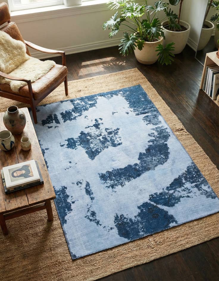 Detail image of 3' 8 x 4' 10 Hand Knotted Ultra Vintage Persian Wool Rug