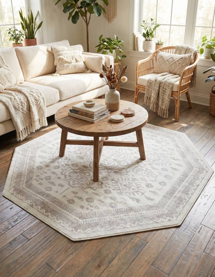 Detail image of 7' x 7' Oxford Octagon Rug