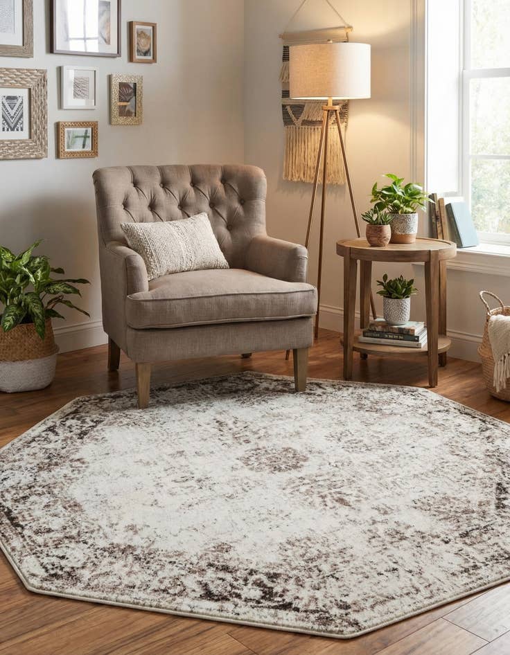 Detail image of 6' 1 x 6' 1 Monaco Octagon Rug