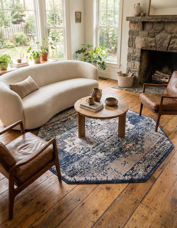 Detail image of 7' x 7' Tucson Octagon Rug