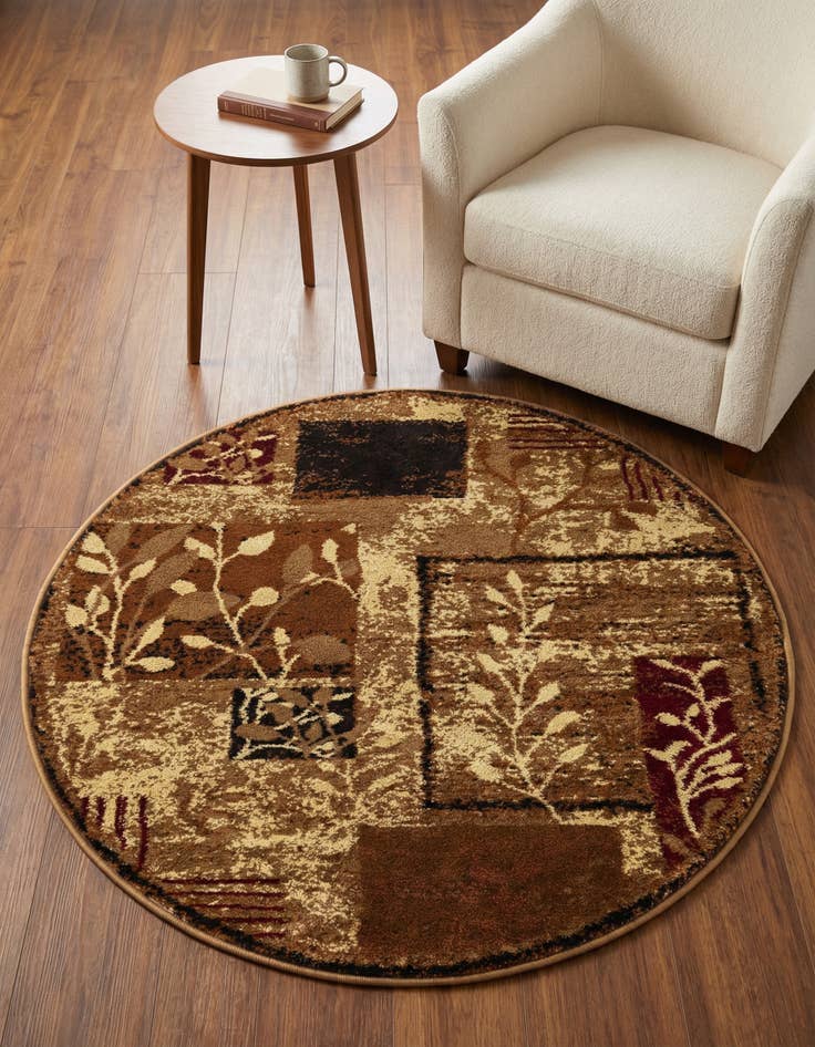 Detail image of 3' x 3' Cafe Round Rug
