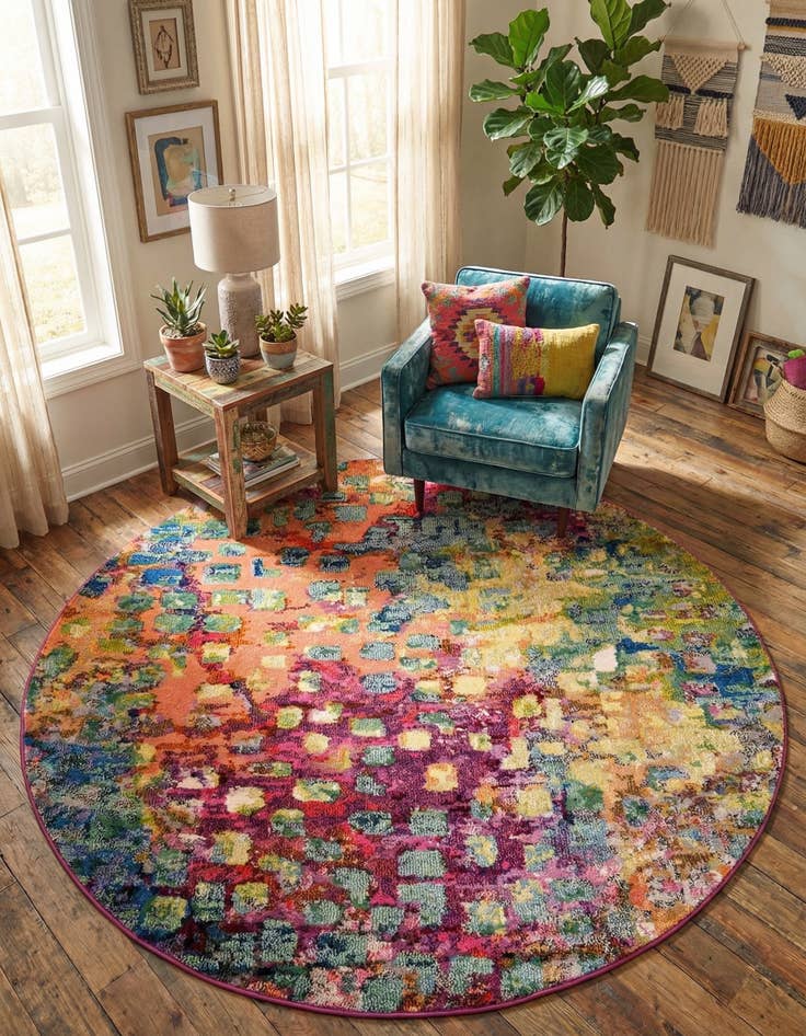 Detail image of 6' x 6' Washable Sevilla Round Rug