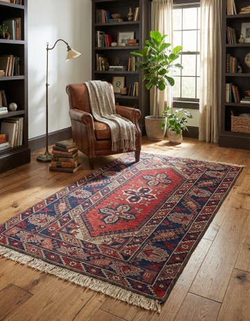 4' x 6' 3 Hand Knotted Anatolian Wool Rug