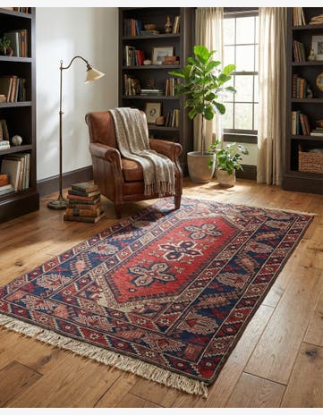 4' x 6' 3 Hand Knotted Anatolian Wool Rug