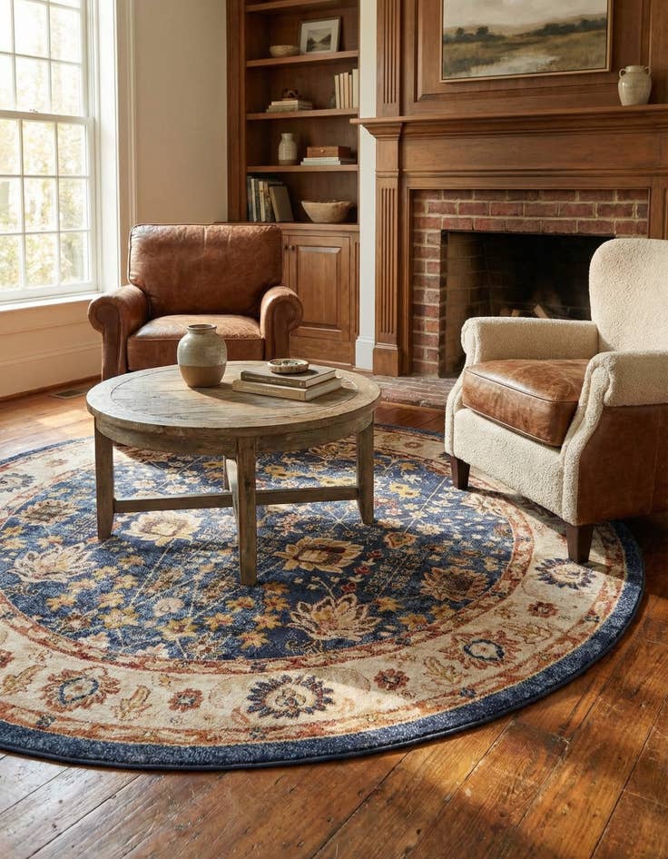 Detail image of 8' x 8' Arcadia Round Rug