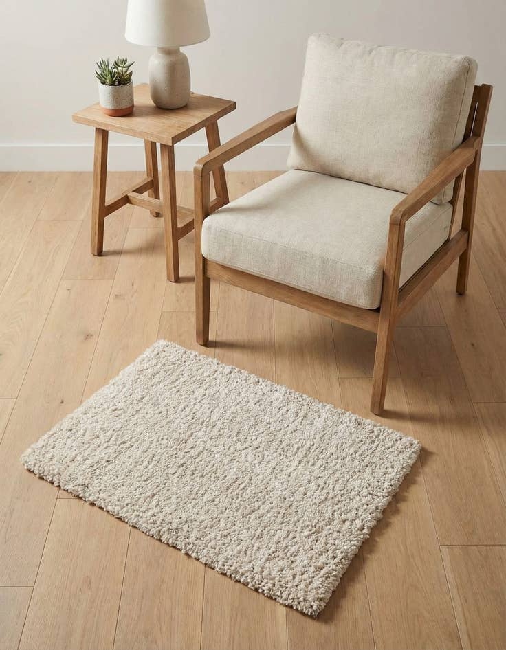 Detail image of 2' x 3' Soft Solid Shag Rug