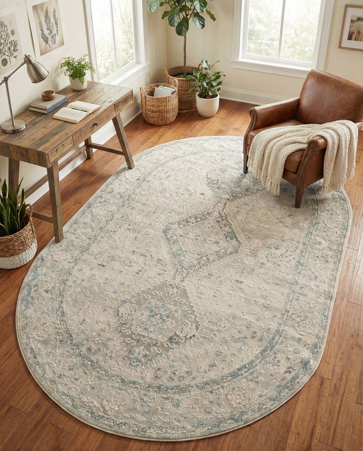 Detail image of 5' 3 x 8' Finsbury Oval Rug