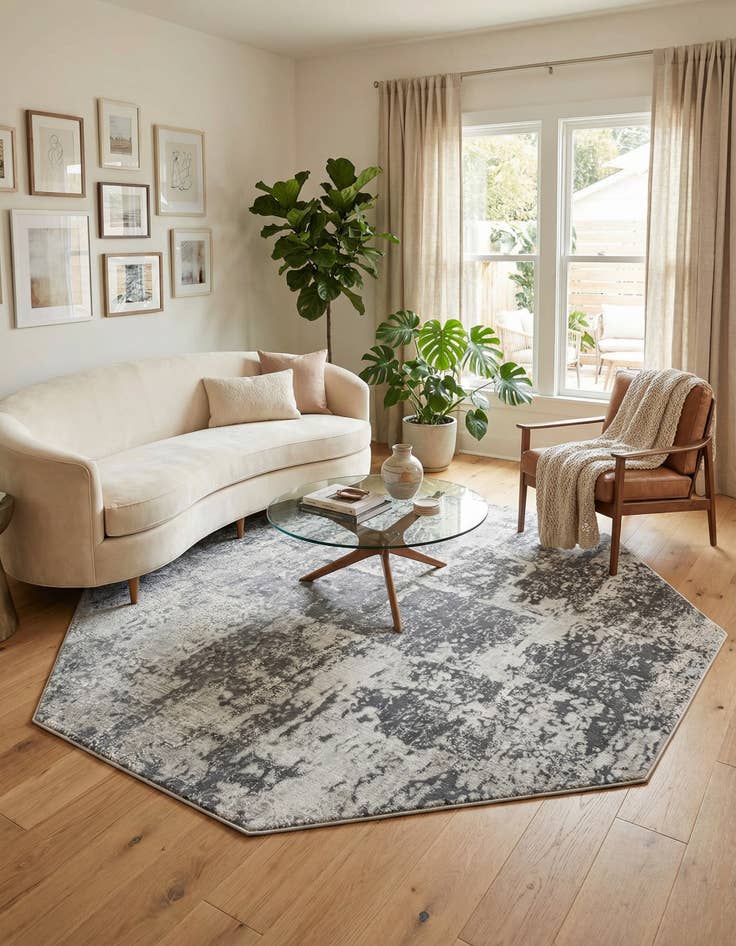 Detail image of  7' 10 x 7' 10 Finsbury Octagon Rug