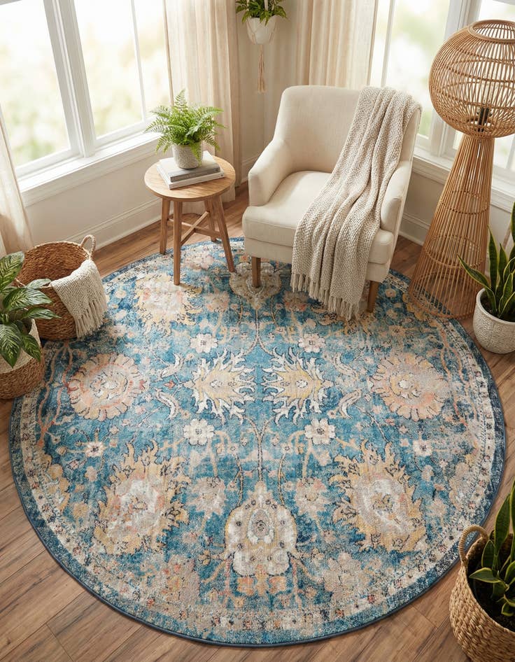 Detail image of 7' x 7' Lola Round Rug