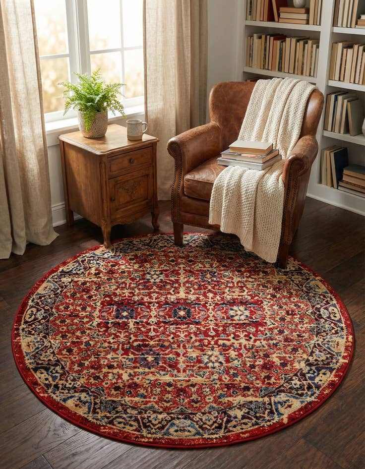 Detail image of 5' x 5' Kennedy Round Rug