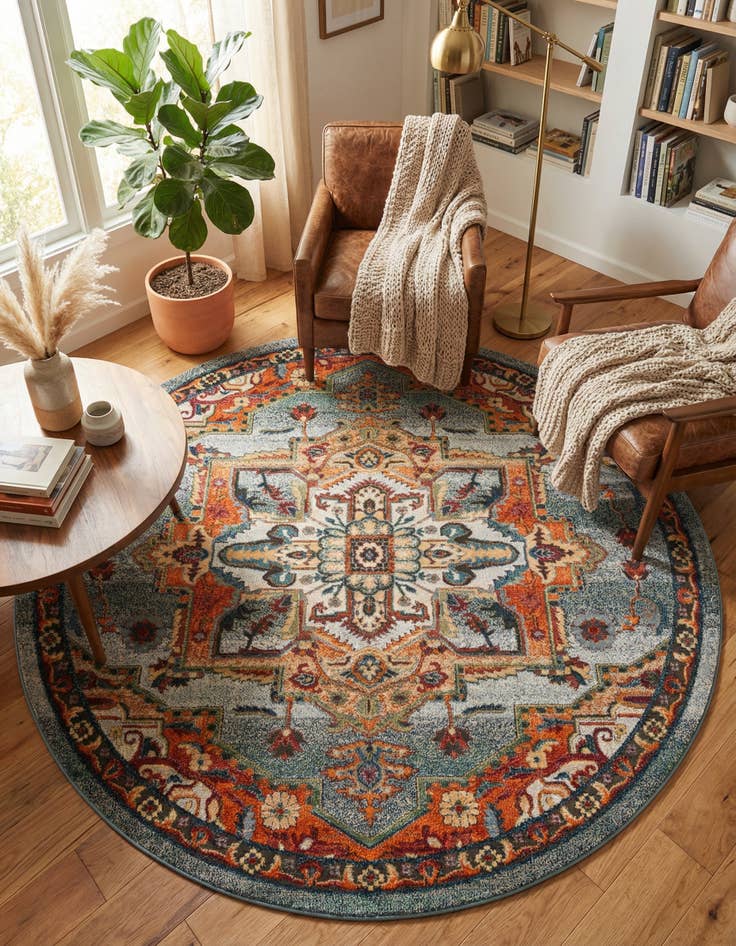 Detail image of 8' x 8' Isabella Round Rug