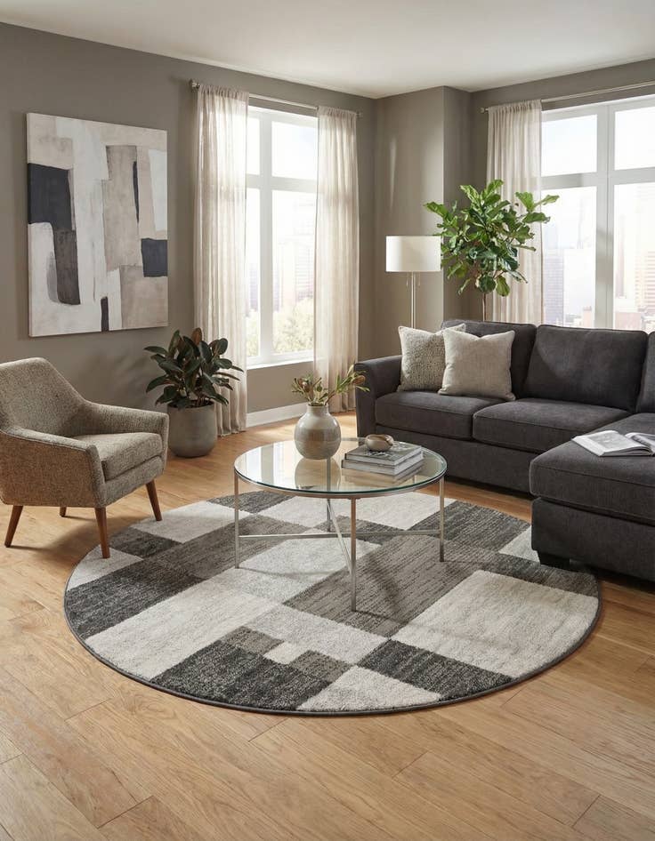 Detail image of 5' 3 x 5' 3 Harvest Round Rug