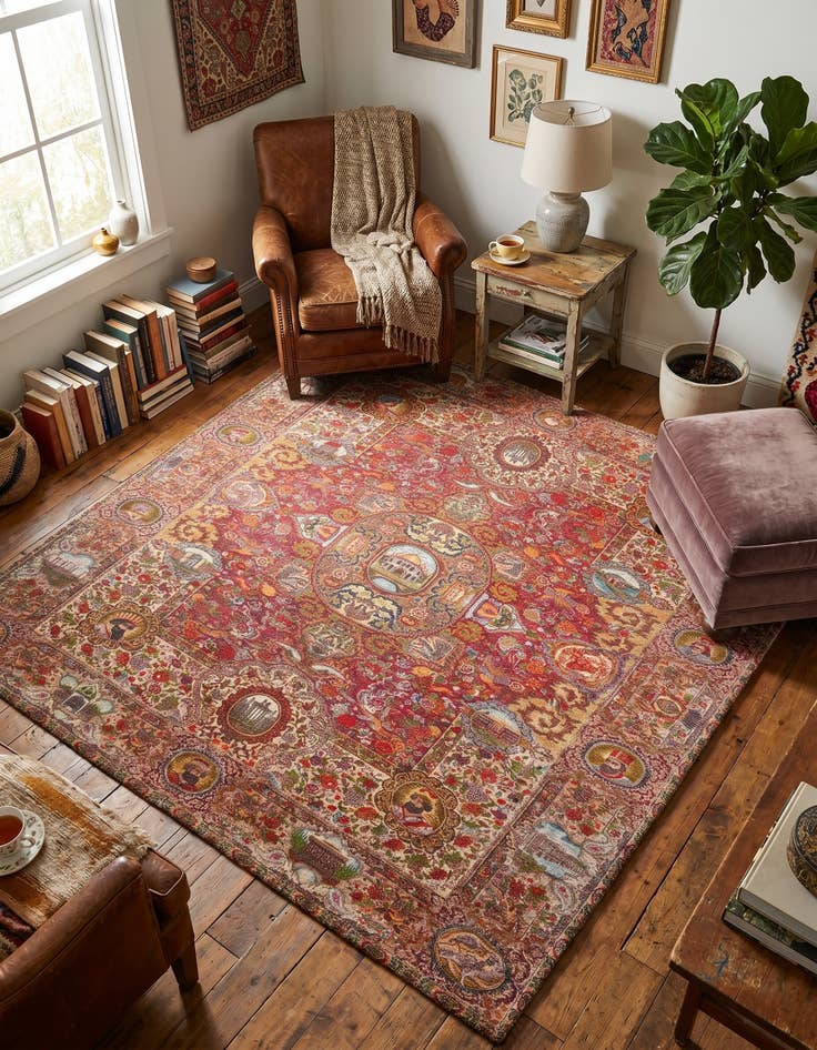 Detail image of 7' 9 x 7' 9 Boutique Square Rug