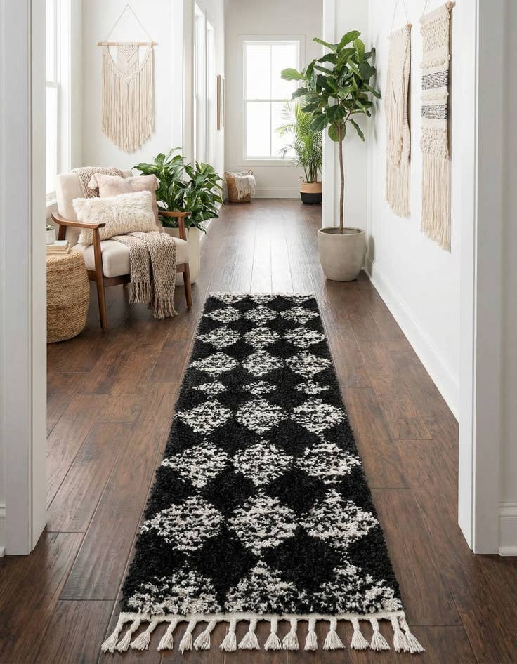 Detail image of 2' x 8' Serenity Shag Runner Rug