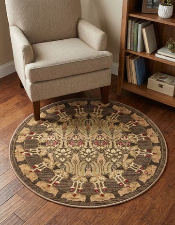 Brown Chelsea Round Rug