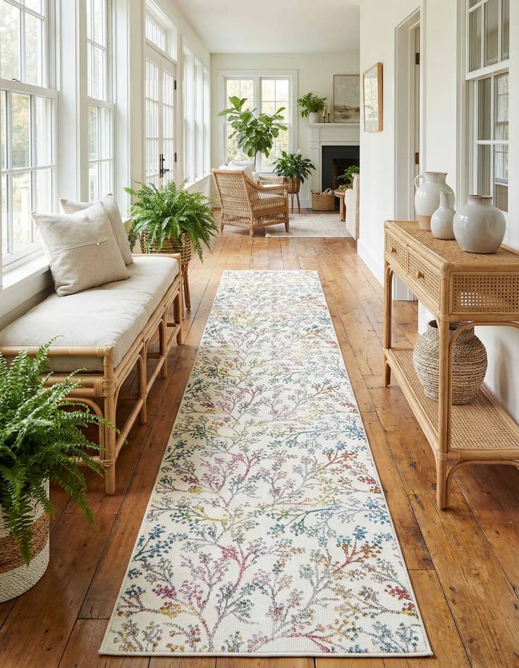 Detail image of 2' 7 x 13' Blossom Runner Rug