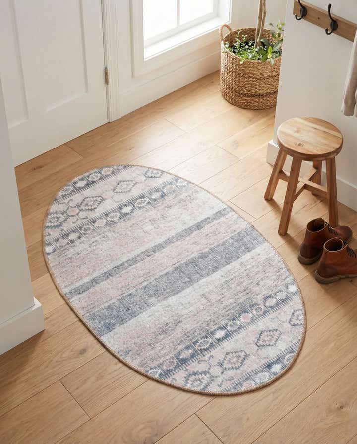 2' x 3' Washable Timeless Oval Rug