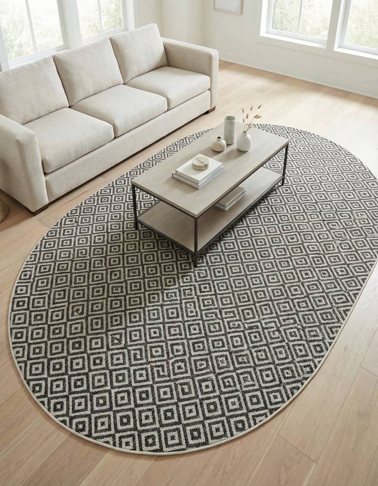 Detail image of 7' 10 x 10'  Washable Jill Zarin Costa Rica Indoor / Outdoor Oval Rug