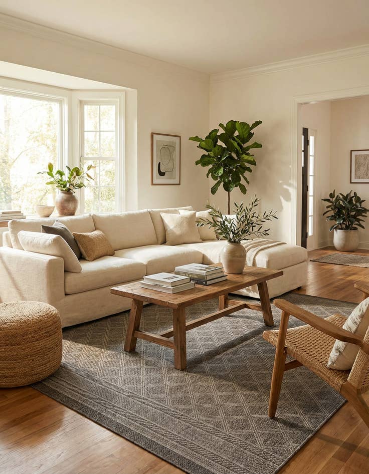 Detail image of 7' 10 x 10' Washable Lattice Indoor / Outdoor Rug