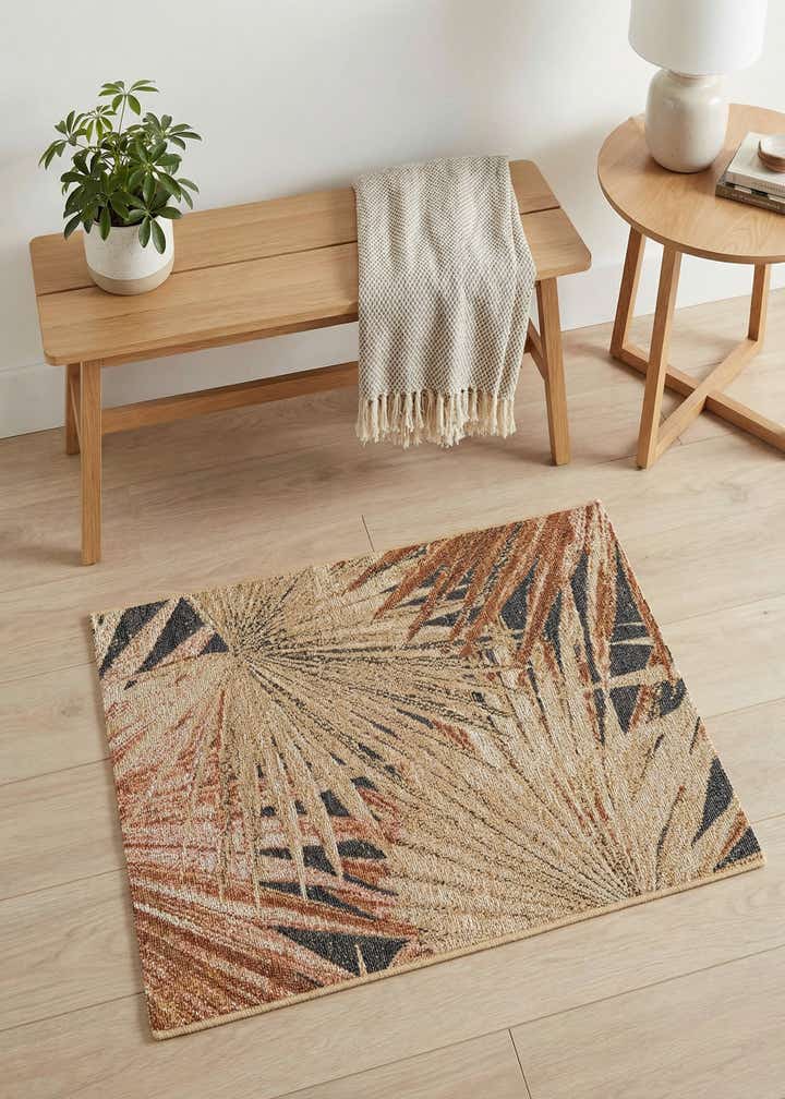 2' x 3' Easy-Clean Botanical Indoor / Outdoor Rug