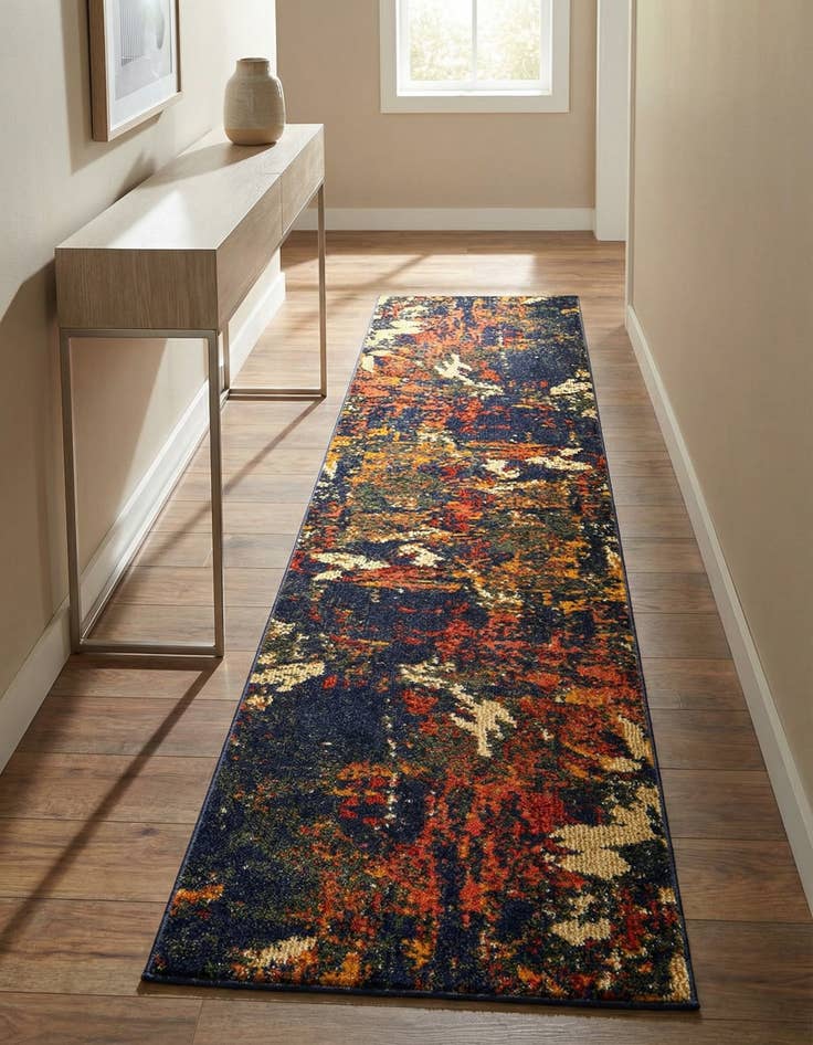 Detail image of 2' x 8'  Washable Haerfest Runner Rug