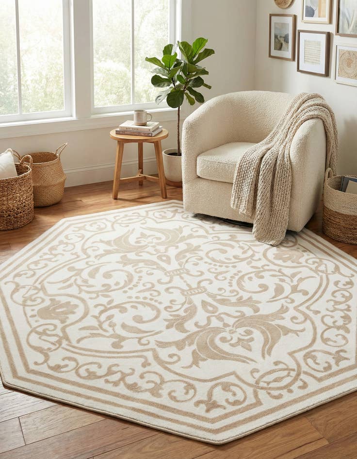 Detail image of 7' 10 x 7' 10 Hermitage Octagon Rug