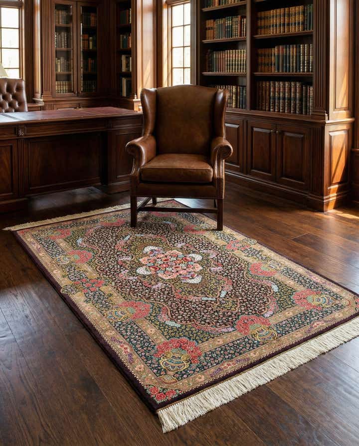 3' 3 x 5' 1 Ghom Silk Rug