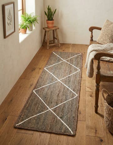 2' 2 x 6' 1 Handmade Braided Jute Runner Rug