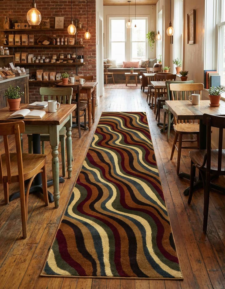 Detail image of 2' 7 x 10' Cafe Runner Rug