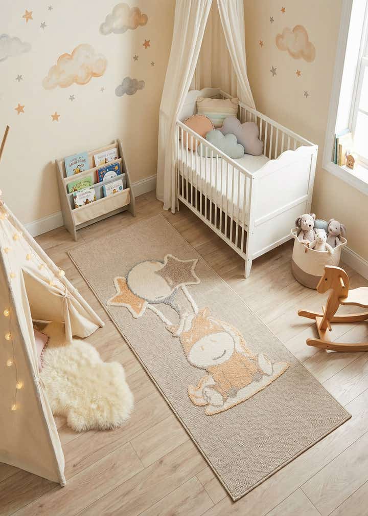 2' 7 x 6' Whimsy Kids Runner Rug