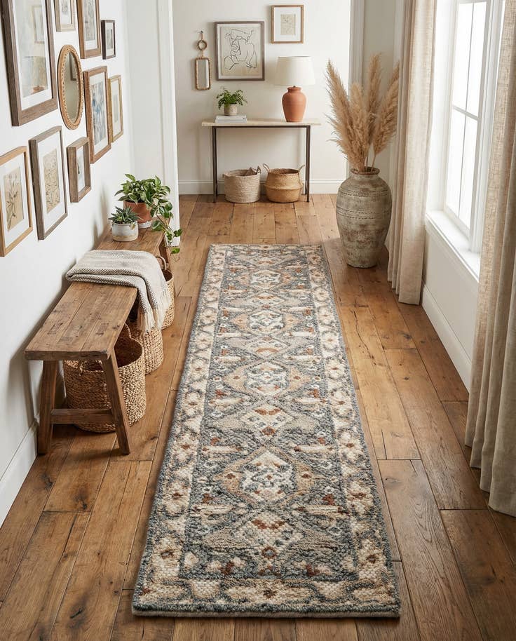 Detail image of 2' x 8' Hand Knotted Sultan Signature Runner Rug