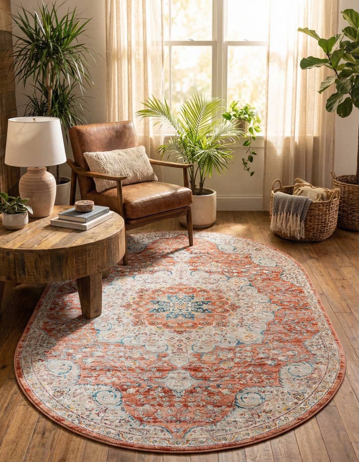 Detail image of 5' 3 x 8' Newport Oval Rug