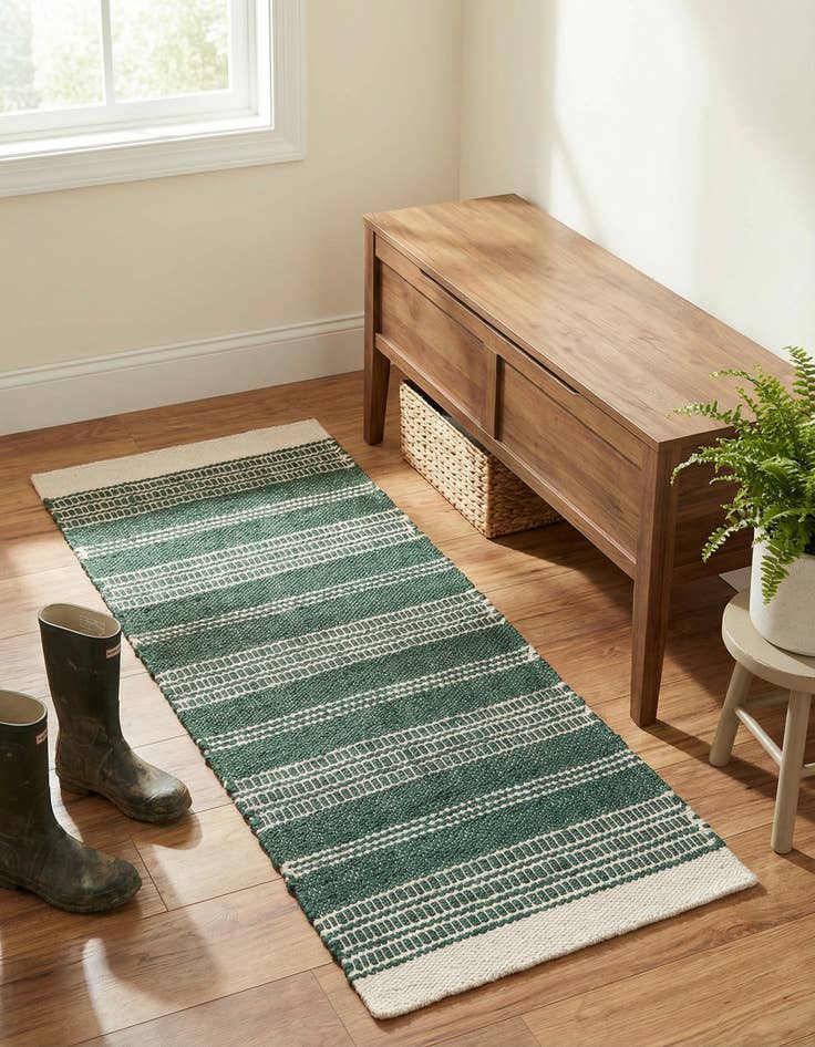 Detail image of 2' x 5' 1 Hand Woven Lariat Runner Rug