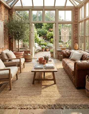 10' x 14' 1 Hand Woven Chunky Jute Rug