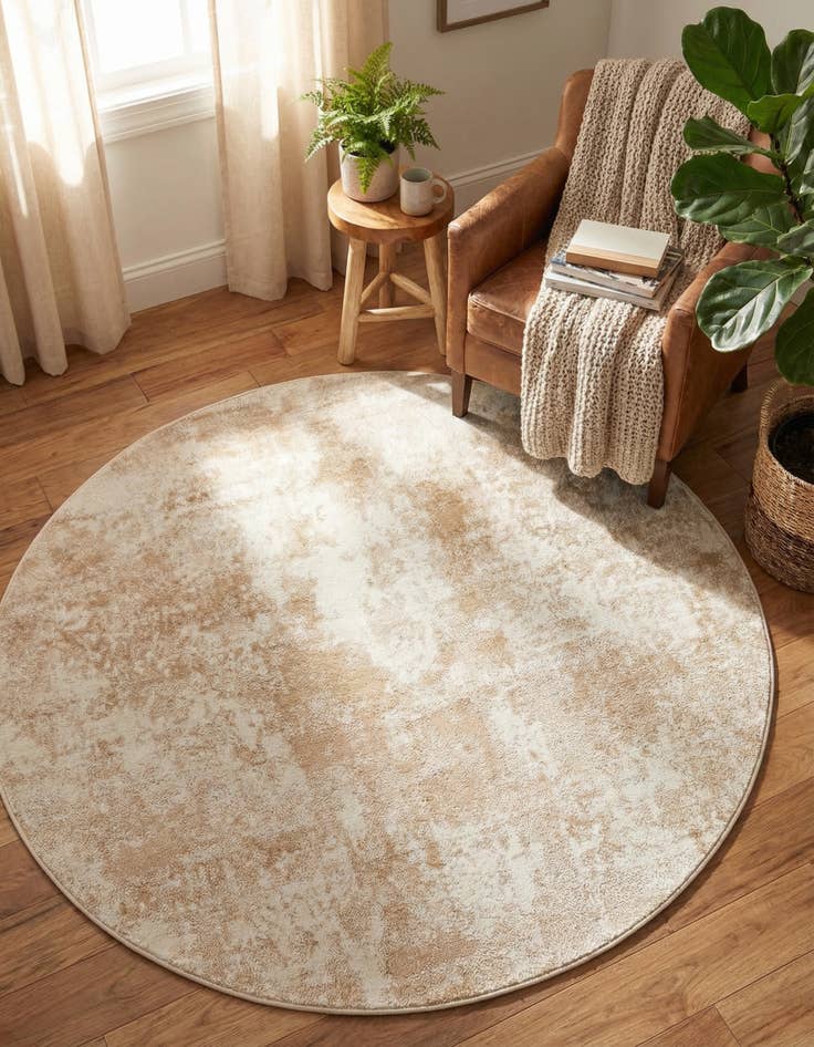 Detail image of 5' x 5' Aurora Round Rug