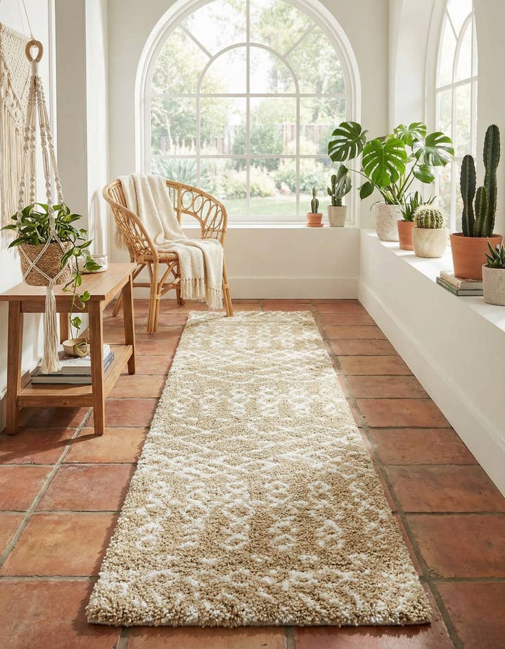 Detail image of 2' 7 x 10' Moroccan Shag Runner Rug