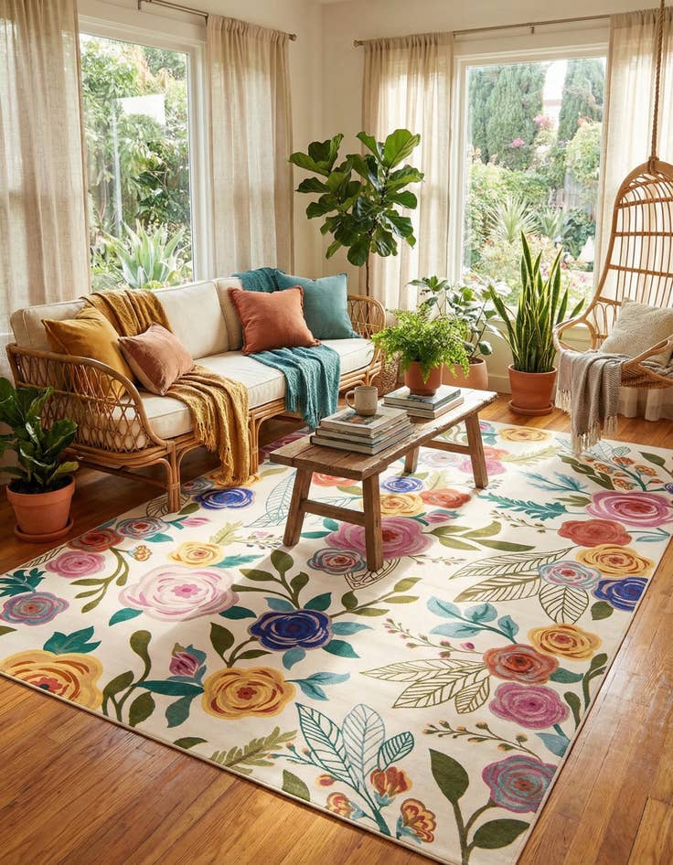 Detail image of 10' x 14' Blossom Rug