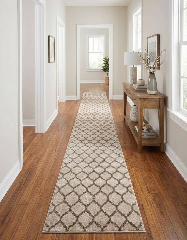 Detail image of 2' 7 x 19' 8 Lattice Runner Rug