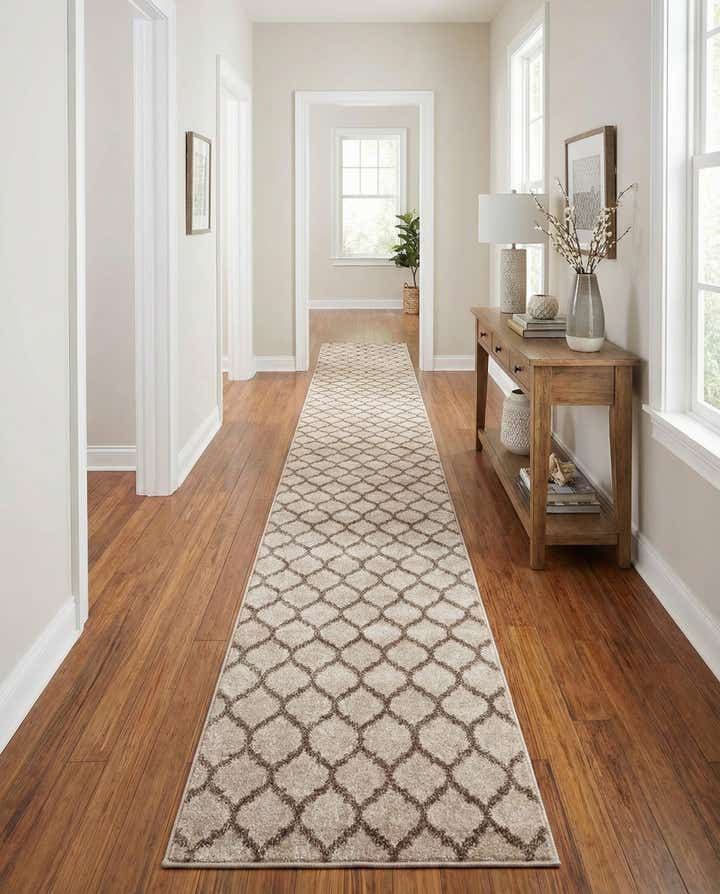 2' 7 x 19' 8 Lattice Runner Rug