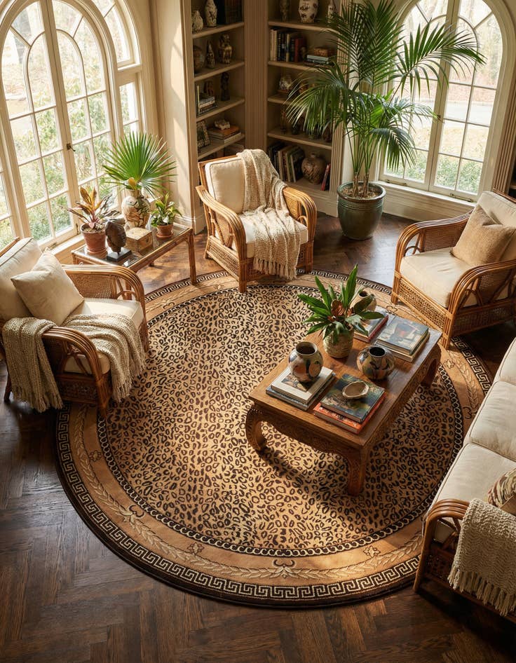 Detail image of 12' x 12' Safari Round Rug