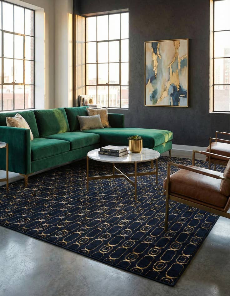 Detail image of 9' x 12' Vogue Geo Rug