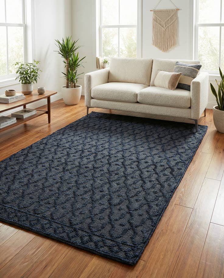 Detail image of 5' 3 x 8' Hand Woven Larsa Jute Rug