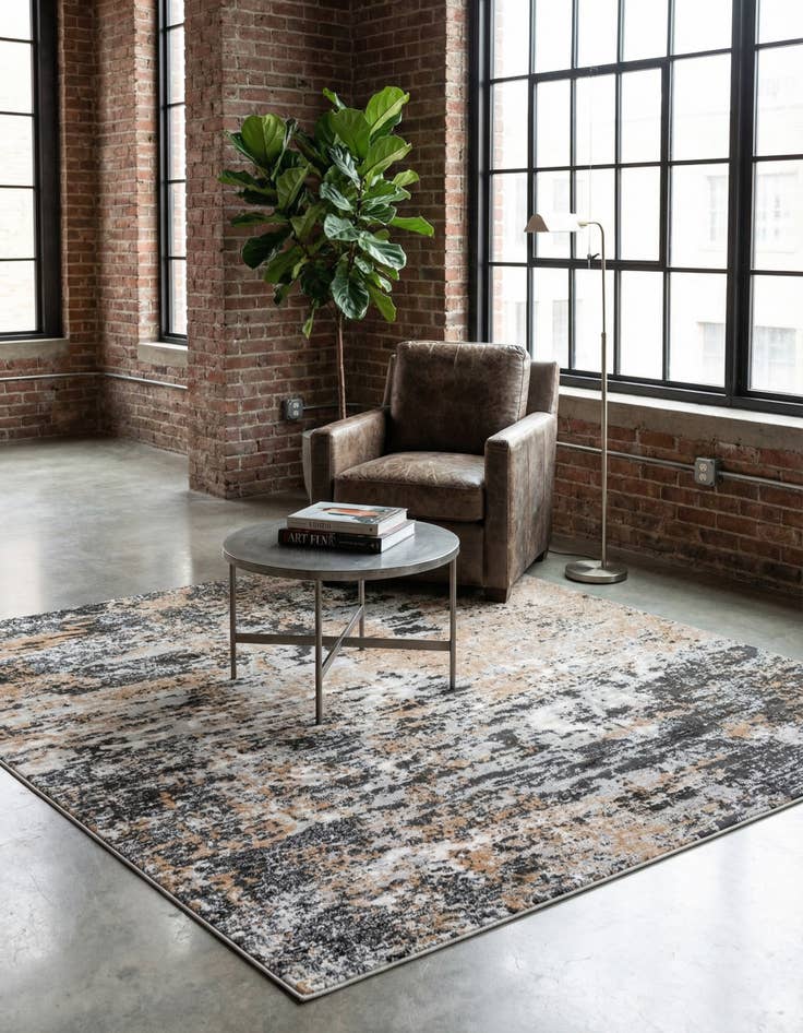 Detail image of  7' 10 x 7' 10 Leipzig Square Rug